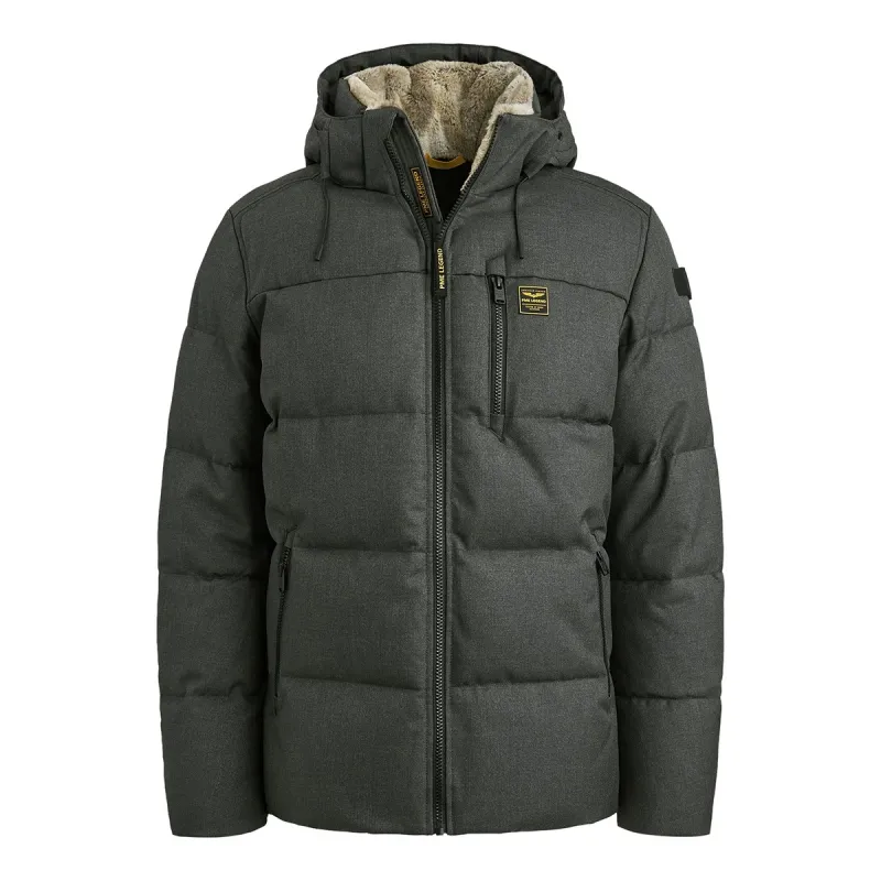 PME Legend Semi long jacket YETCRAFT Melange Gray Pinstripe PJA2508116