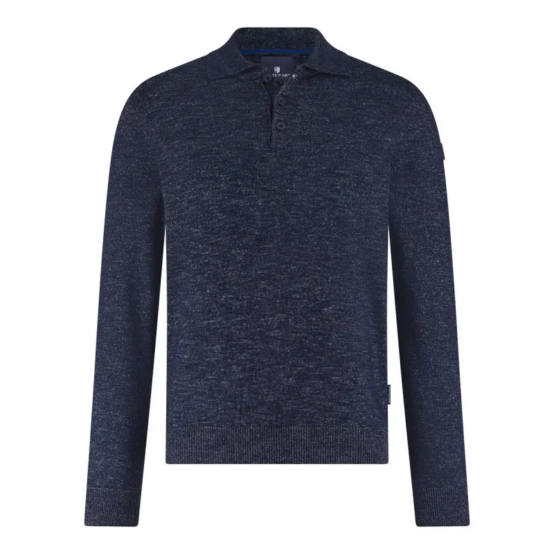 State of Art Pullover Polo Plain donkerblauw:kobalt 14125064