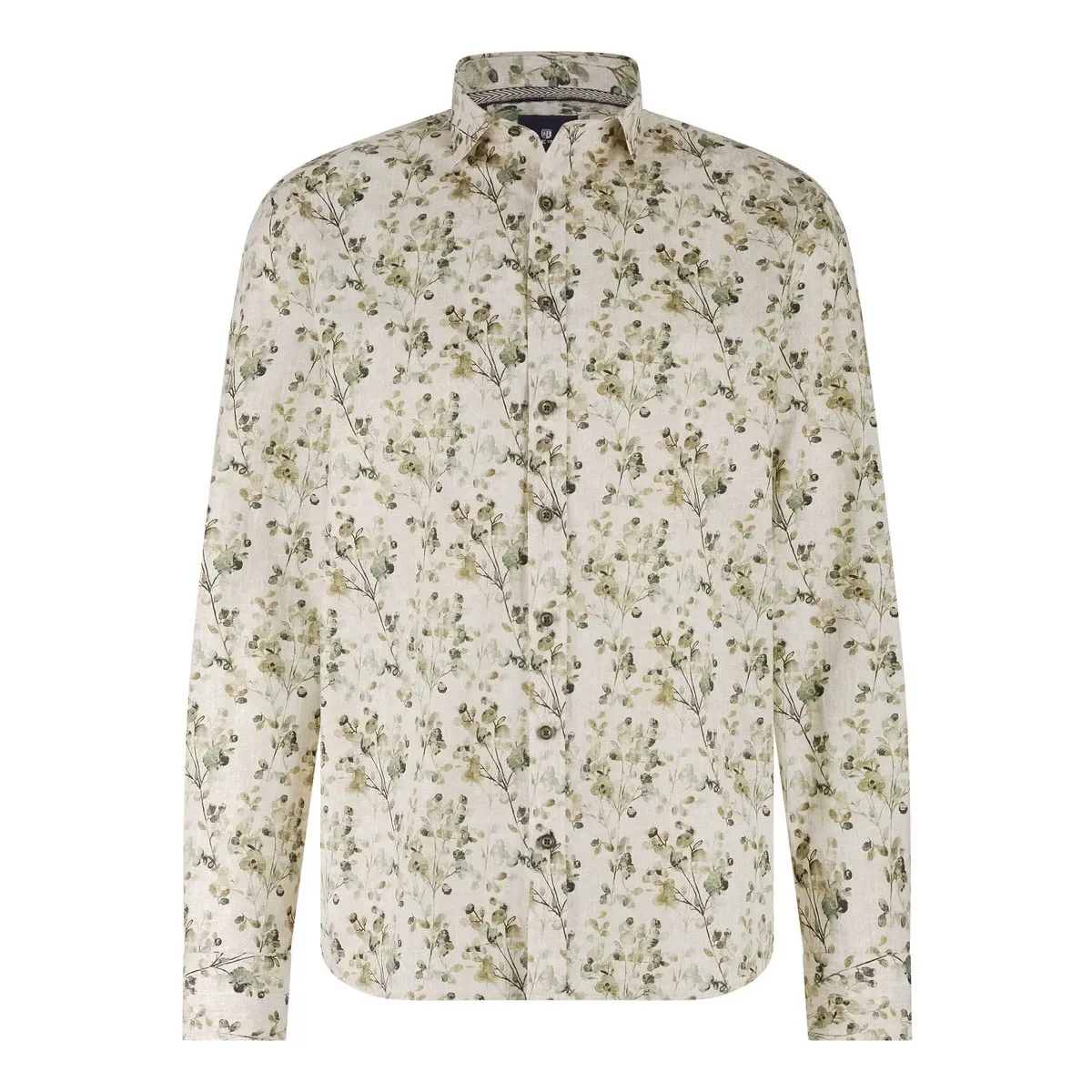 State of Art Shirt LS Print Popli grijsblauw:camel 21425259