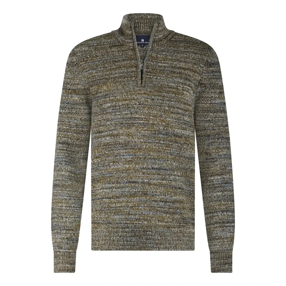 State of Art Pullover Sportzip Fa kobalt:mosgroen 13525089