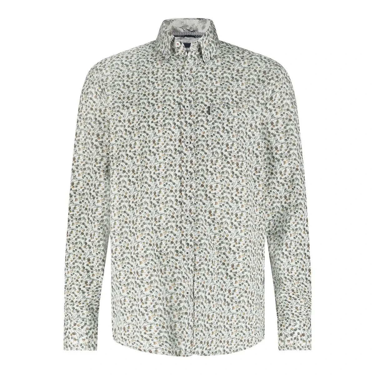 State of Art Shirt LS Print - Pop lichtgrijs:oranje 21425274