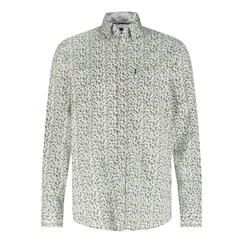 State of Art Shirt LS Print - Pop lichtgrijs:oranje 21425274