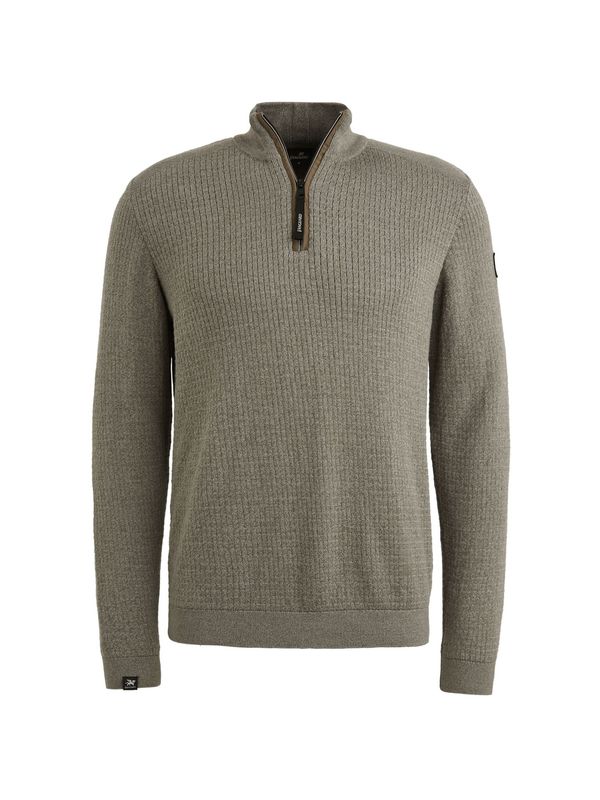 Vanguard Half zip collar cotton mouline Tea Leaf VKW2508302
