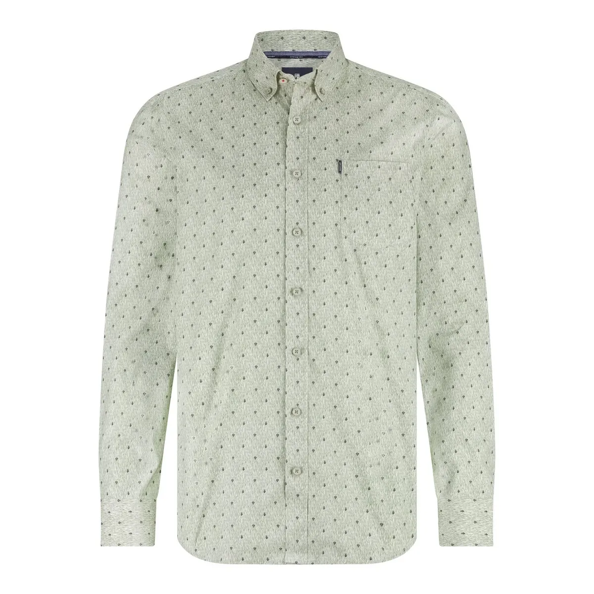 State of Art Shirt LS Print lichtgroen:kobalt 21425204
