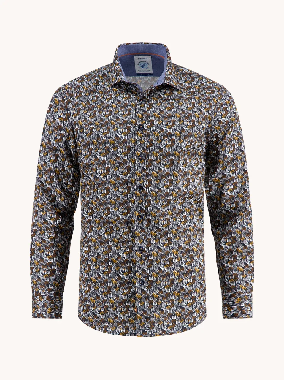 A fish named Fred Shirt tumbler glass Mustard 32.008