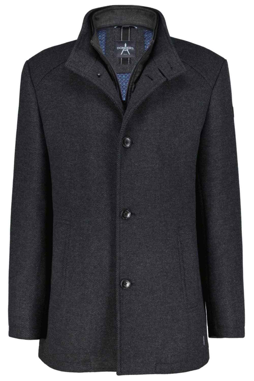 Donders Wooddown Wool Coat Graphite 21807.3