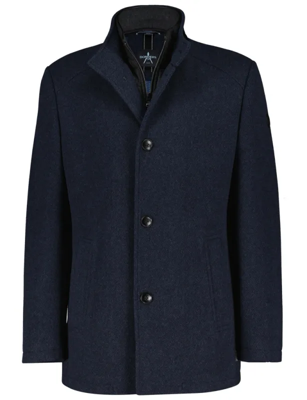 Donders Wooddown Wool Coat Navy 21807.3
