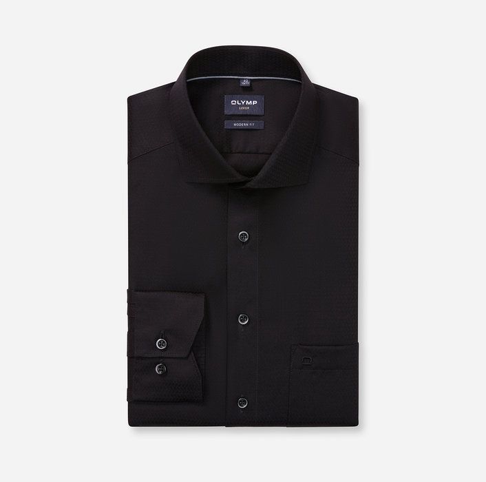Olymp Overhemd Zwart 129484