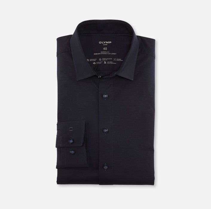 Olymp Shirt Donkerblauw 120264