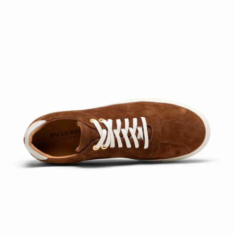 Paulo Bellini Sneaker Camel Fabrica Vitelo Cuero Savage