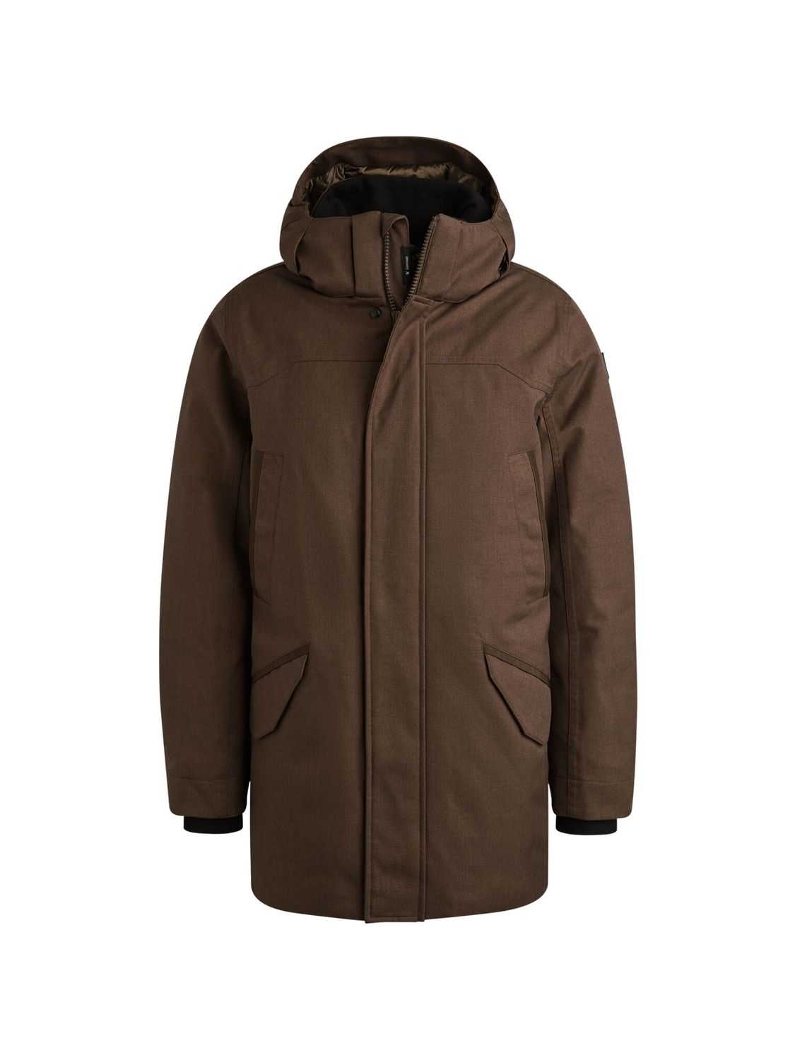 Vanguard Semi long jacket MELANGE TWILL Major Brown VJA2509177