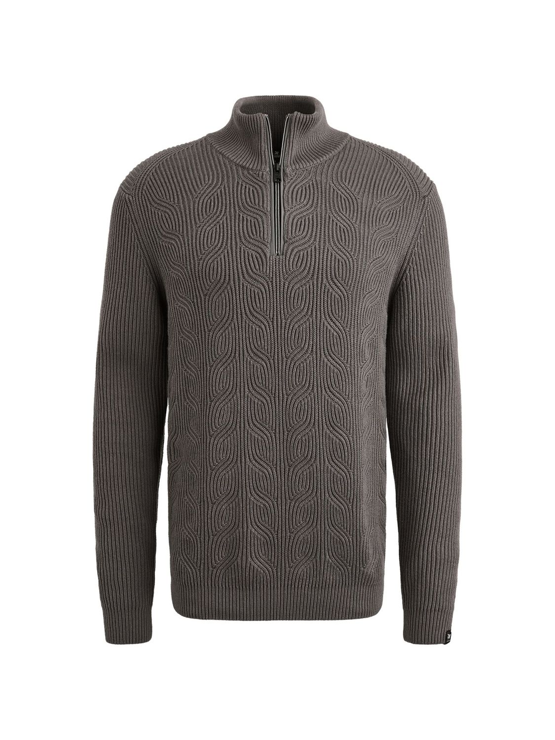 Vanguard Half zip collar cotton blend wool Gargoyle VKW2509328