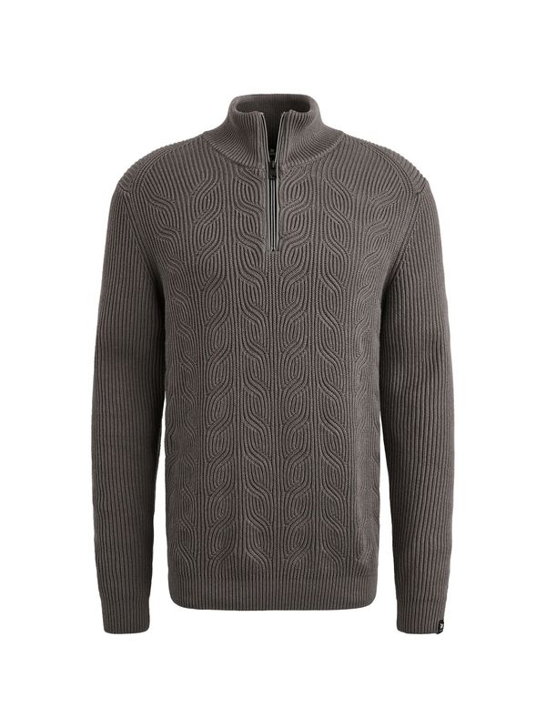 Vanguard Half zip collar cotton blend wool Gargoyle VKW2509328