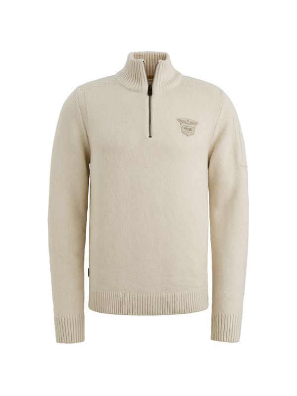 PME Legend Half zip collar soft blend Bone White Melee PKW2510314