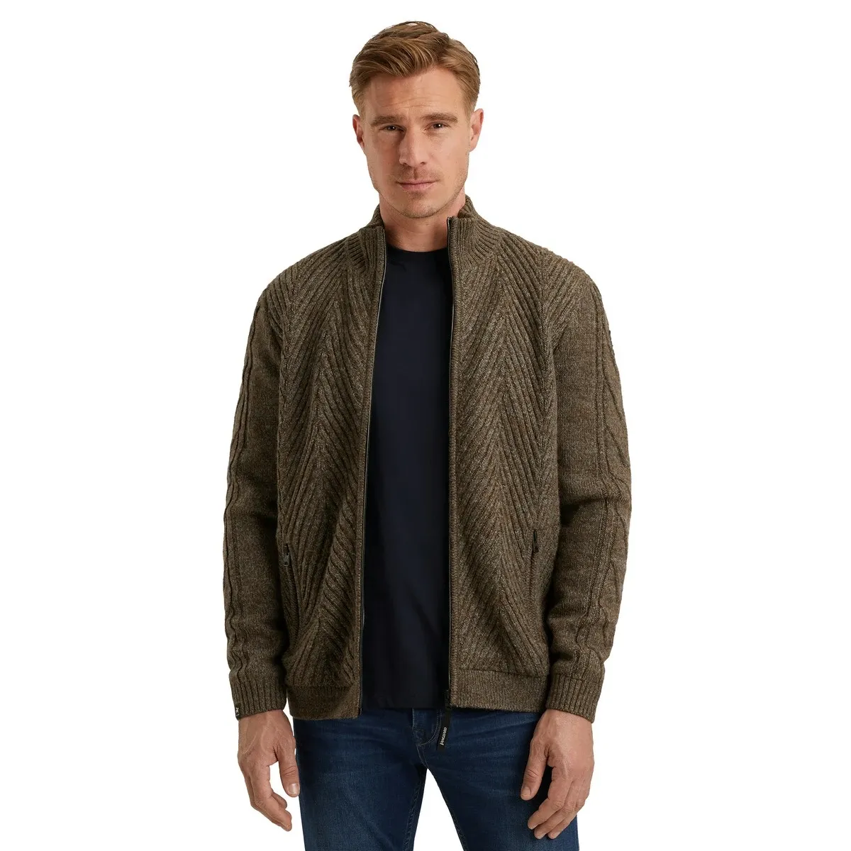 Vanguard Zip jacket wool blend Dark Earth VKC2509382