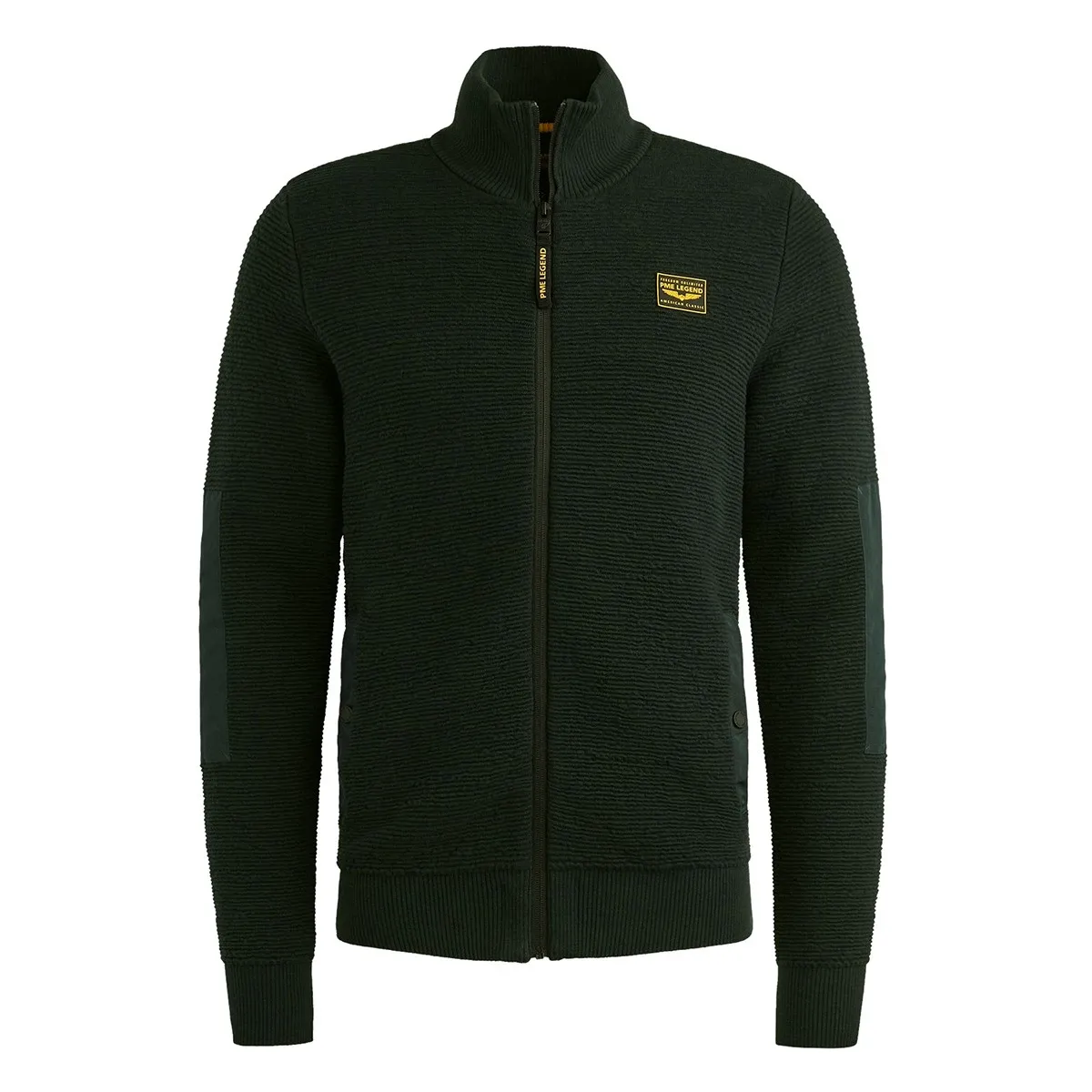 PME Legend Zip jacket texture yarn Dark Grey Melee PKC2510322