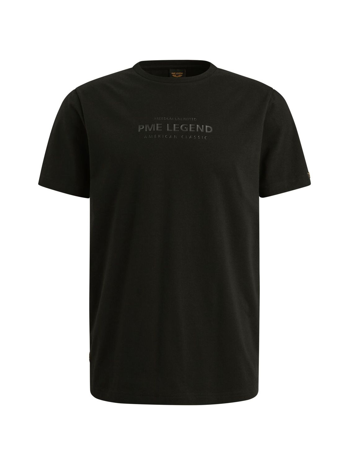 PME Legend Short sleeve r-neck cotton elastan Black PTSS2510584
