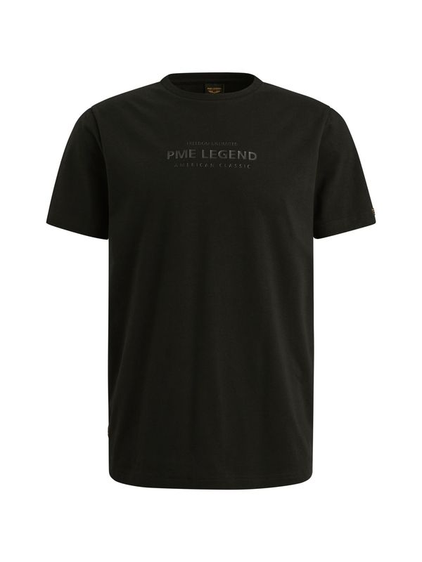 PME Legend Short sleeve r-neck cotton elastan Black PTSS2510584