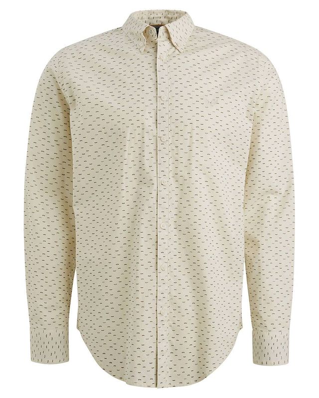 PME Legend LONG SLEEVE SHIRT Allover print on Bone White PSI2510238