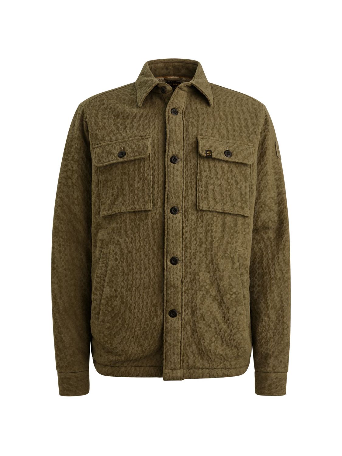 PME Legend LONG SLEEVE SHIRT Bold Waffle with Dusky Green PSI2510214