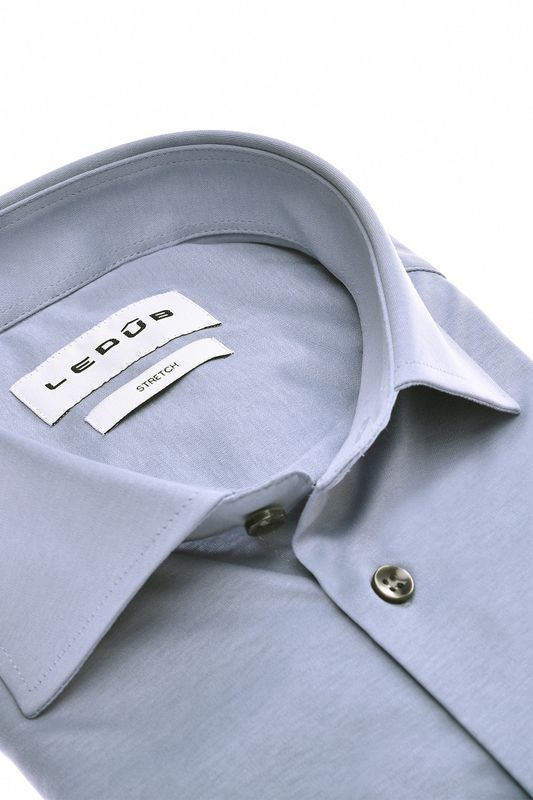 Ledub Shirts Plain:Overhemd Middenblauw 140 0702128