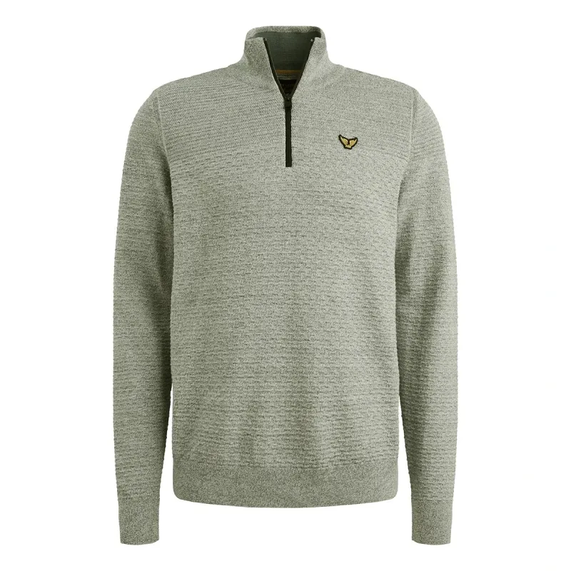 PME Legend Half zip collar cotton mouline Vintage Indigo PKW2511311