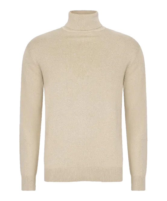 Innocente Trui Beige Coltrui uni