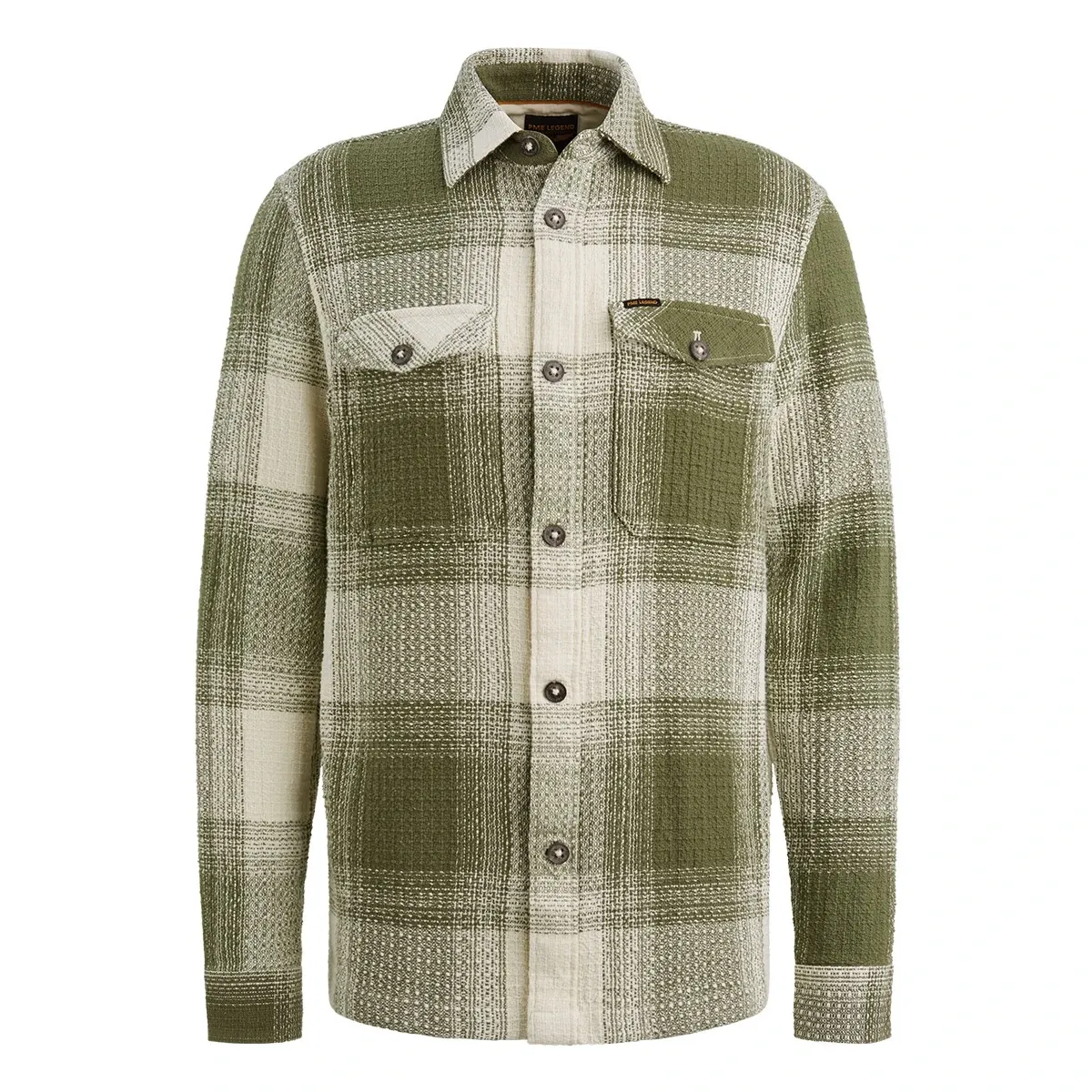 PME Legend LONG SLEEVE SHIRT Dobby Mattweave Four Leaf Clover PSI2511250