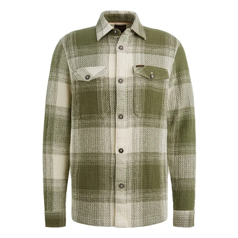 PME Legend LONG SLEEVE SHIRT Dobby Mattweave Four Leaf Clover PSI2511250