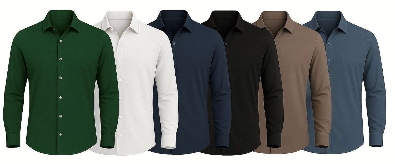 Suve Overhemd Blauw Ov stretch