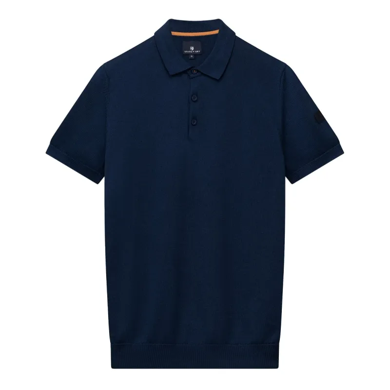State of Art Poloshirt Knitted SS marine:uni 47116028