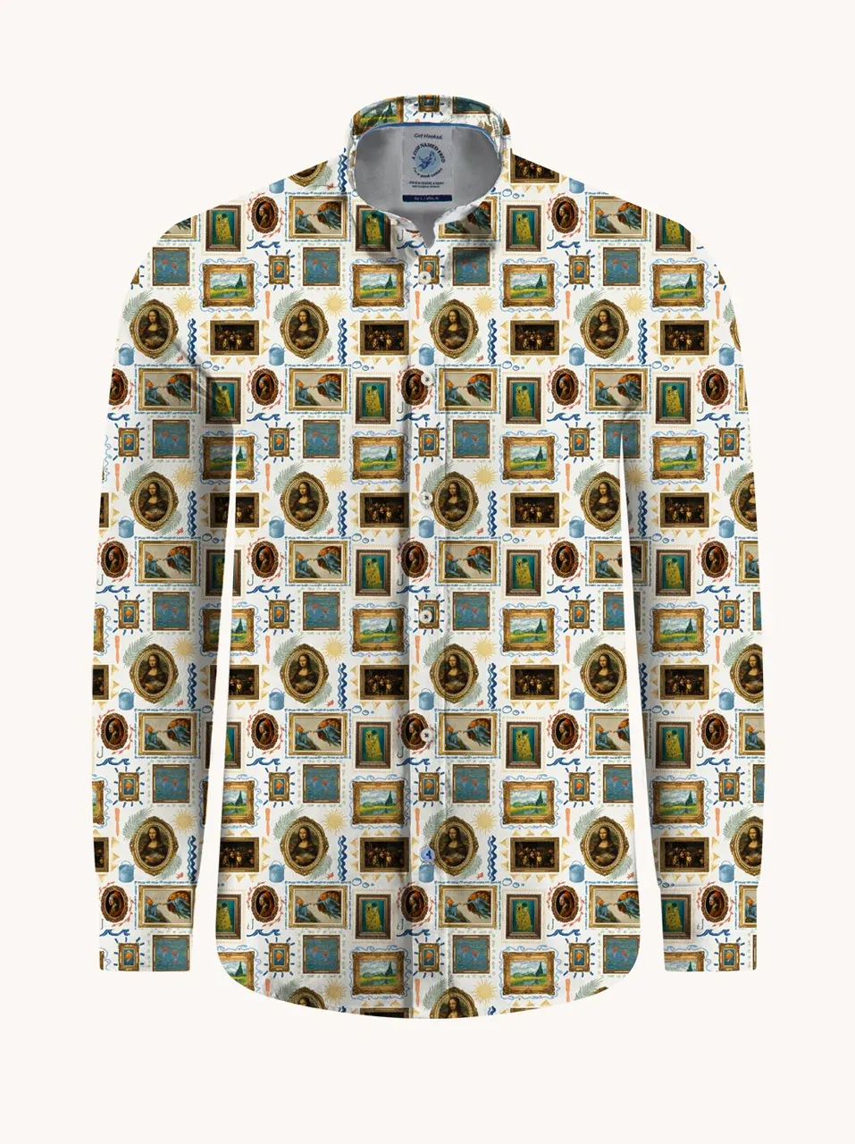 A fish named Fred Overhemd Blauw 33.005