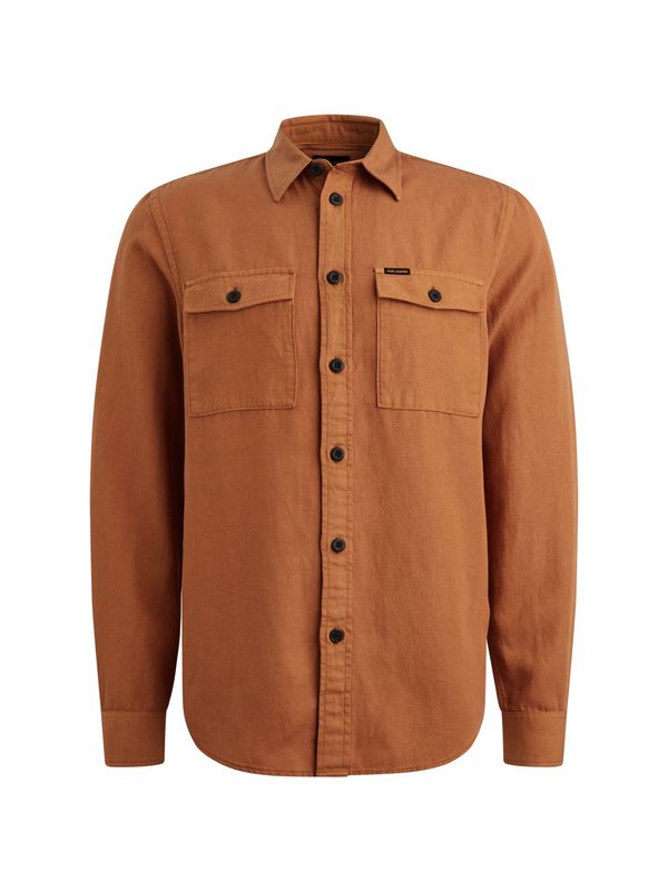 PME Legend LONG SLEEVE SHIRT Ctn/lyocell GD Glazed Ginger PSI2602208