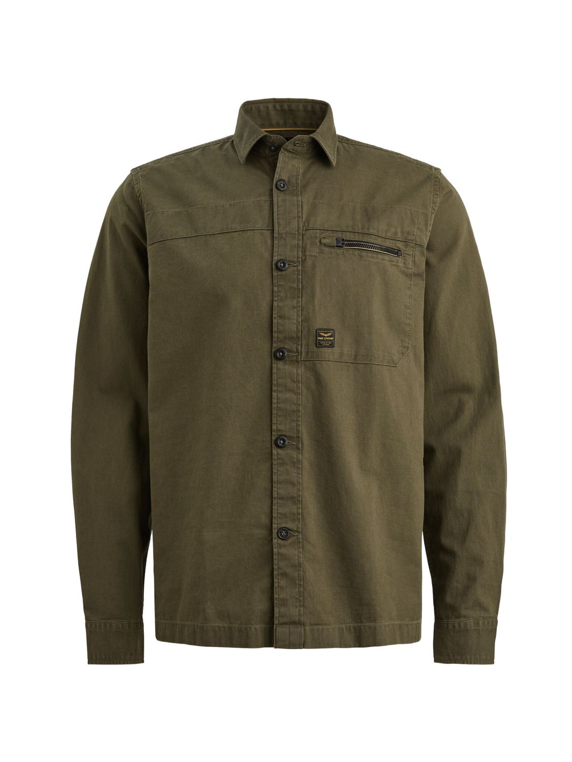 PME Legend LONG SLEEVE SHIRT Fine Dobby Ivy Green PSI2602220