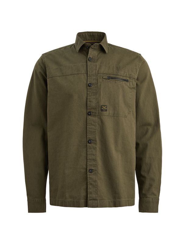 PME Legend LONG SLEEVE SHIRT Fine Dobby Ivy Green PSI2602220