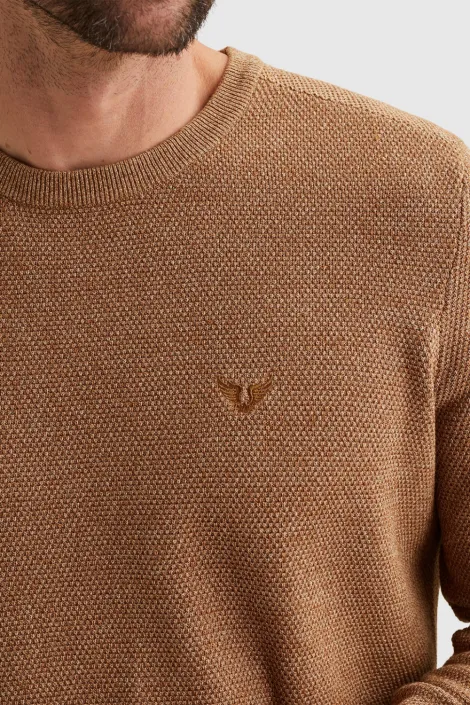 PME Legend R-neck cotton modal Glazed Ginger PKW2602324