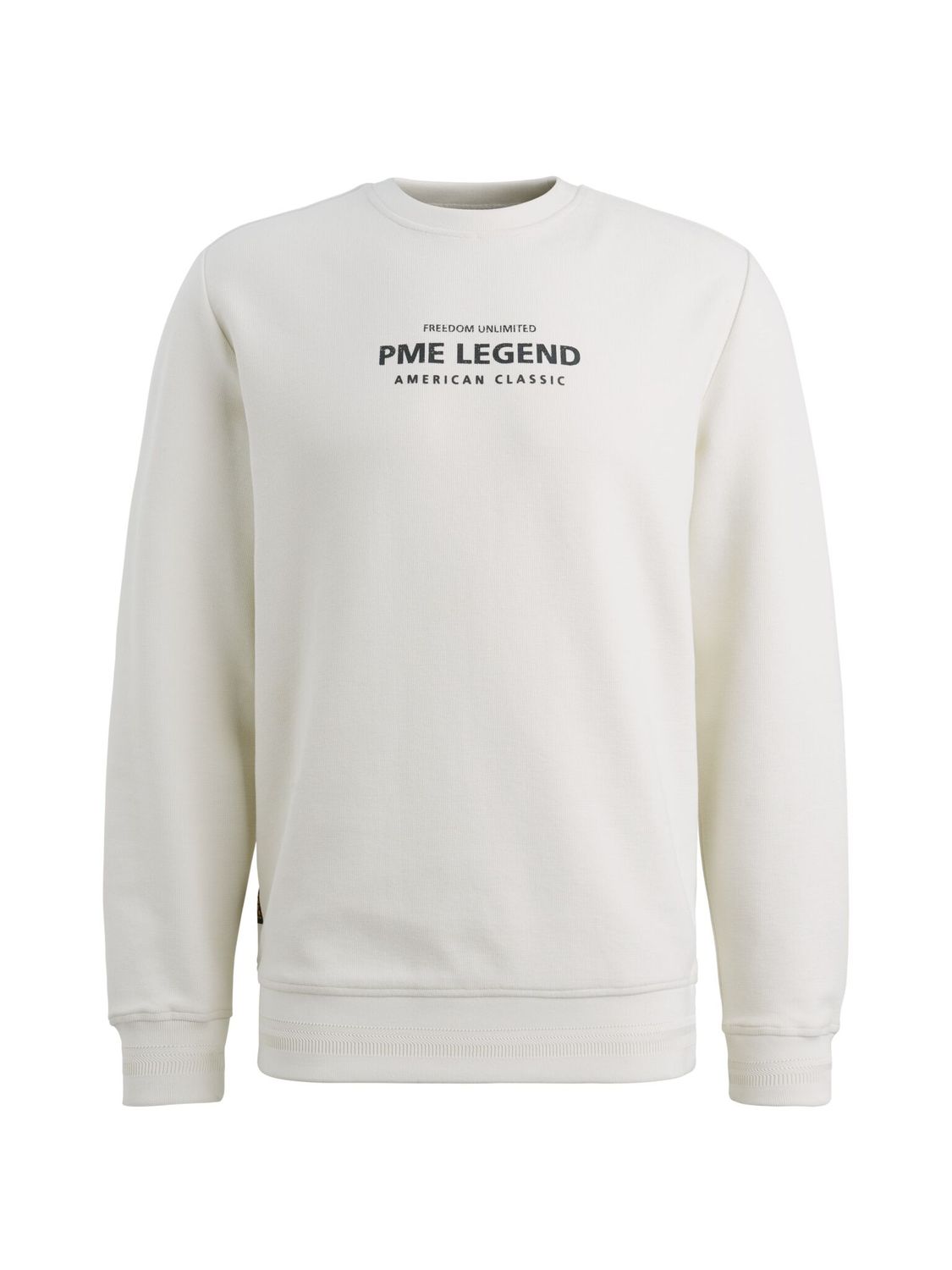 PME Legend Crewneck cotton blend sweat Bone White PSW2602485