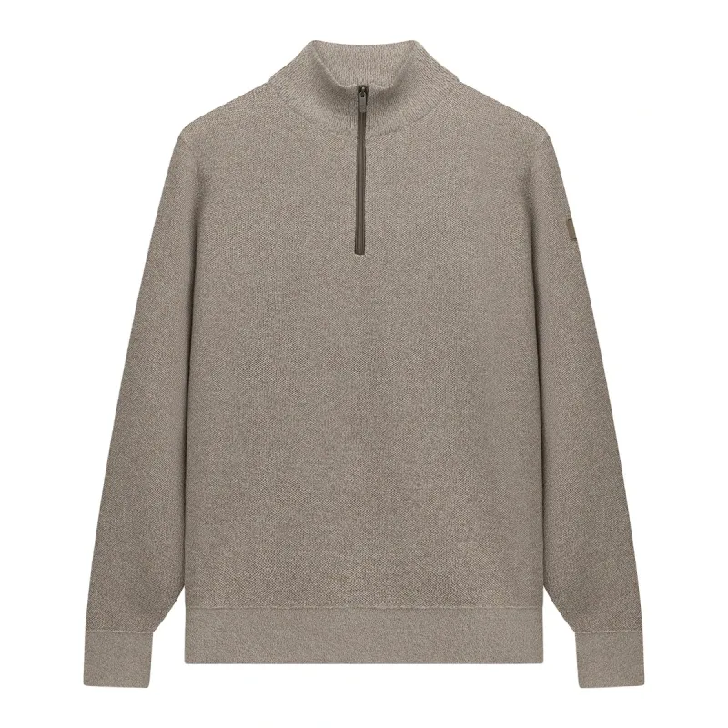 State of Art Pullover Sportzip Pl kahki:warm grijs 13116093