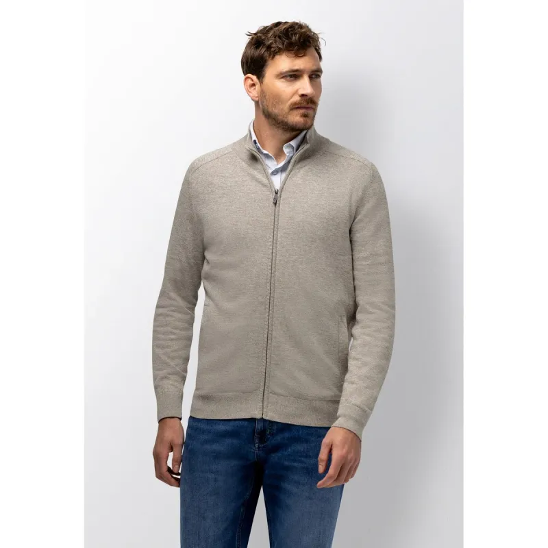 State of Art Cardigan Plain - Mou kahki:warm grijs 16116092