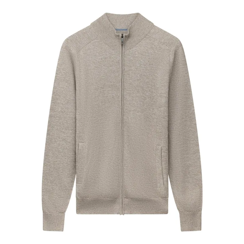 State of Art Cardigan Plain - Mou kahki:warm grijs 16116092