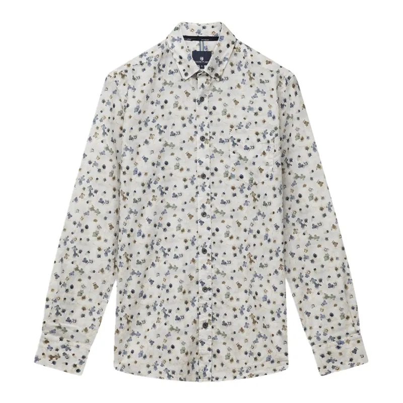 State of Art Shirt LS Print Popli cement:oranje 21416010