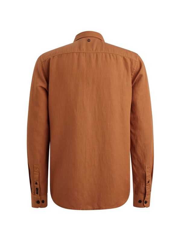 PME Legend LONG SLEEVE SHIRT Ctn/lyocell GD Glazed Ginger PSI2602208