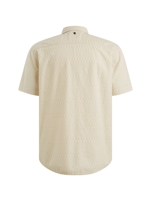 PME Legend Short Sleeve Shirt Jacquard Bone White PSIS2603270