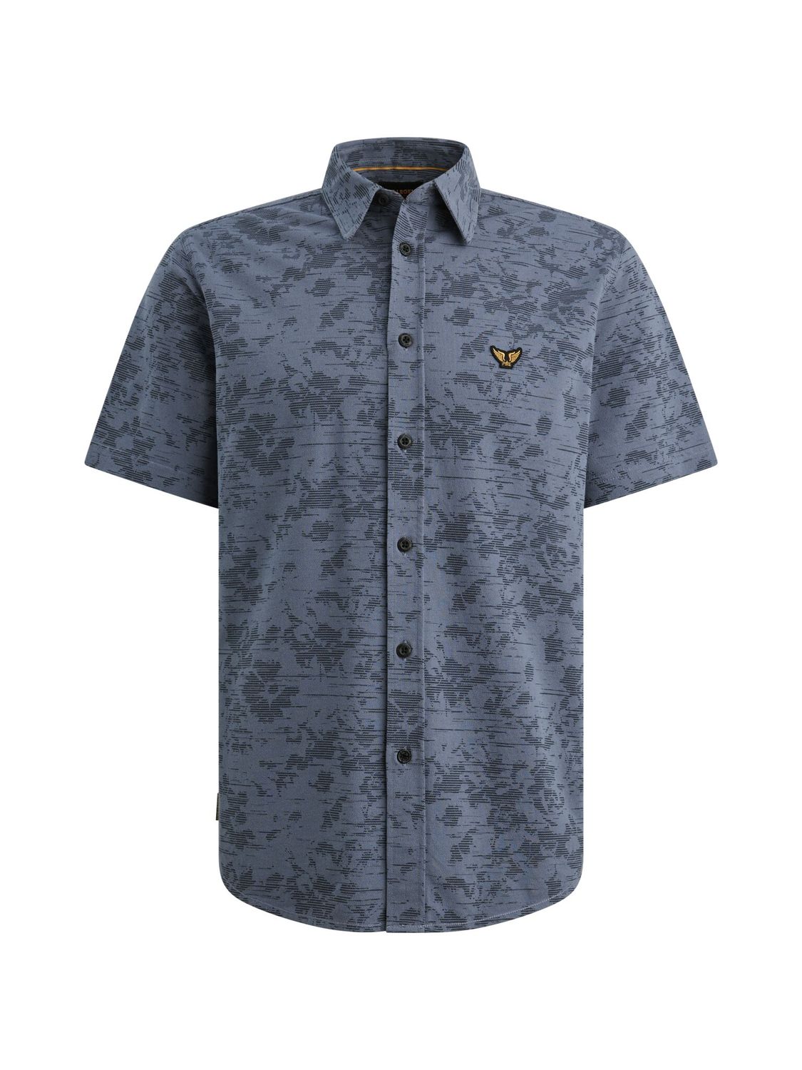 PME Legend Short Sleeve Shirt Aop On Jersey P Bijou Blue PSIS2603254