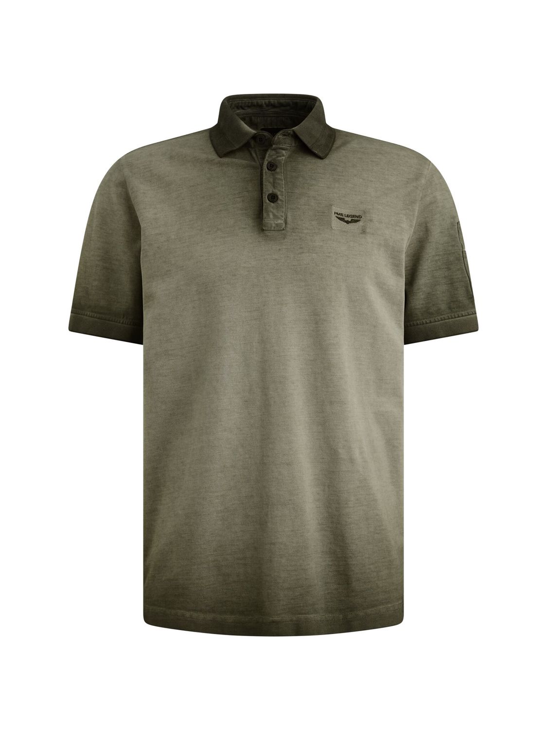 PME Legend Short sleeve polo cold dye pique Thyme PPSS2603855