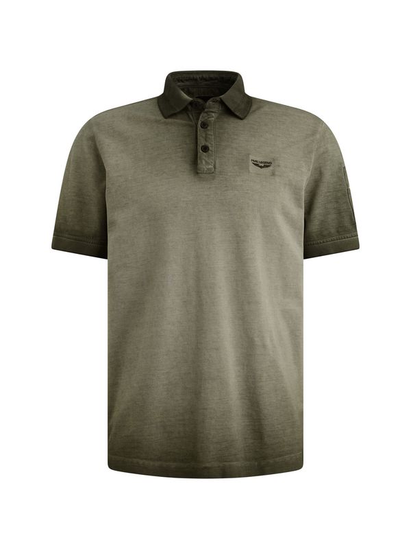 PME Legend Short sleeve polo cold dye pique Thyme PPSS2603855