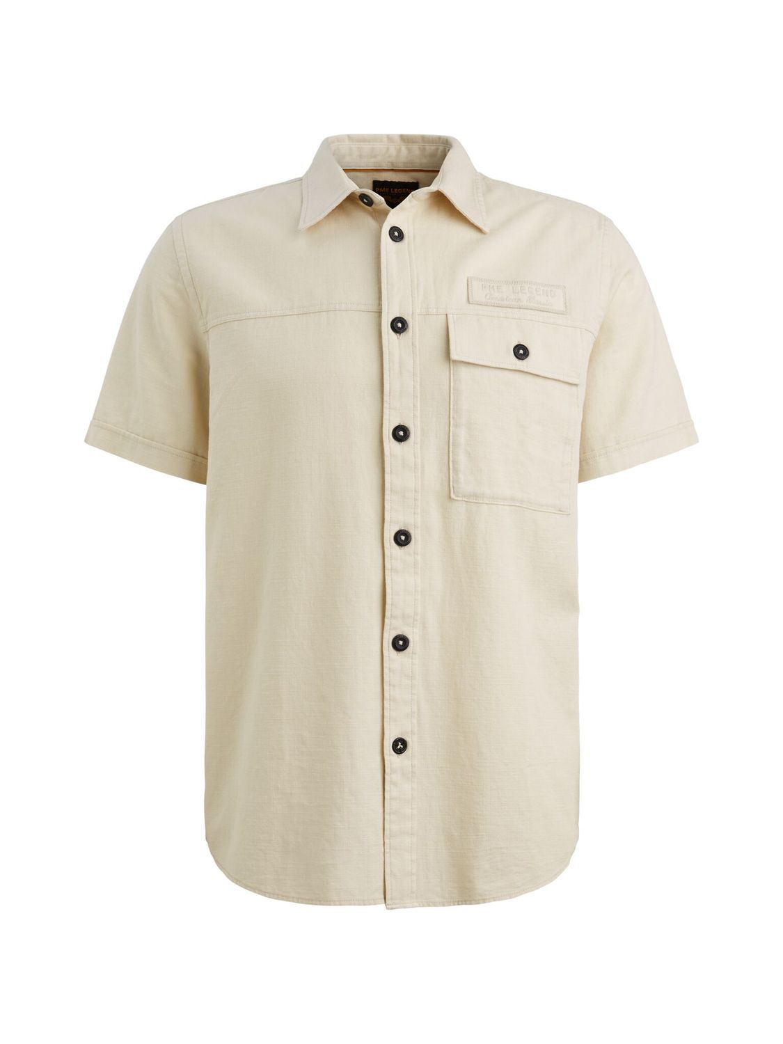 PME Legend Short Sleeve Shirt Ctn Slub Bone White PSIS2603268