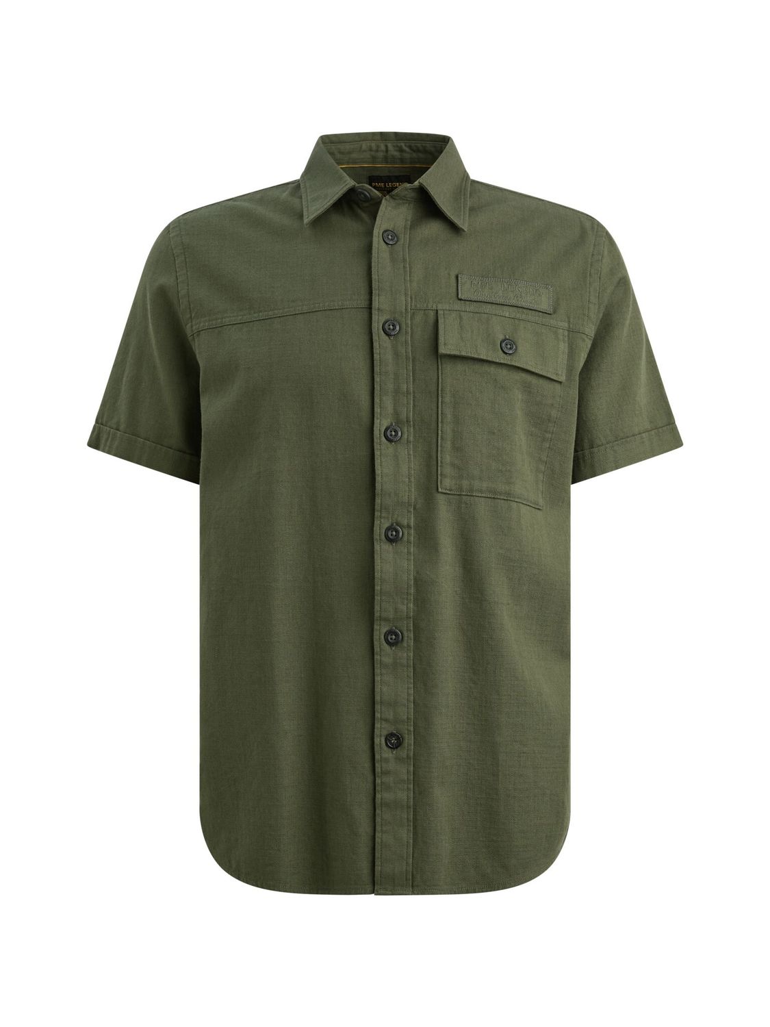 PME Legend Short Sleeve Shirt Ctn Slub Thyme PSIS2603268