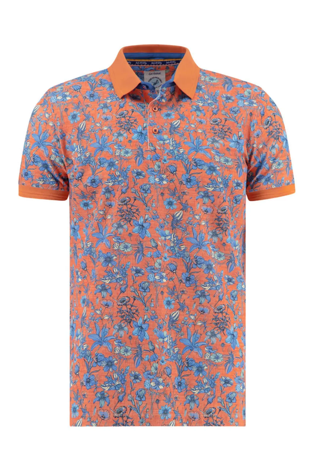 A fish named Fred Polo floral Orange 33.307
