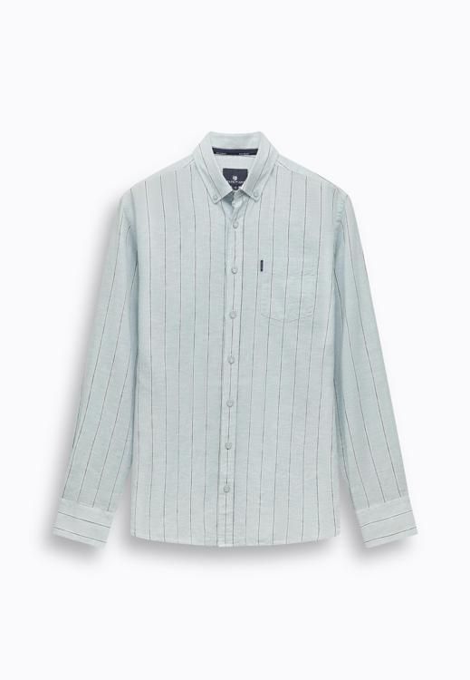 State of Art Shirt LS Striped Y/D lichtgroen:marine 21216160